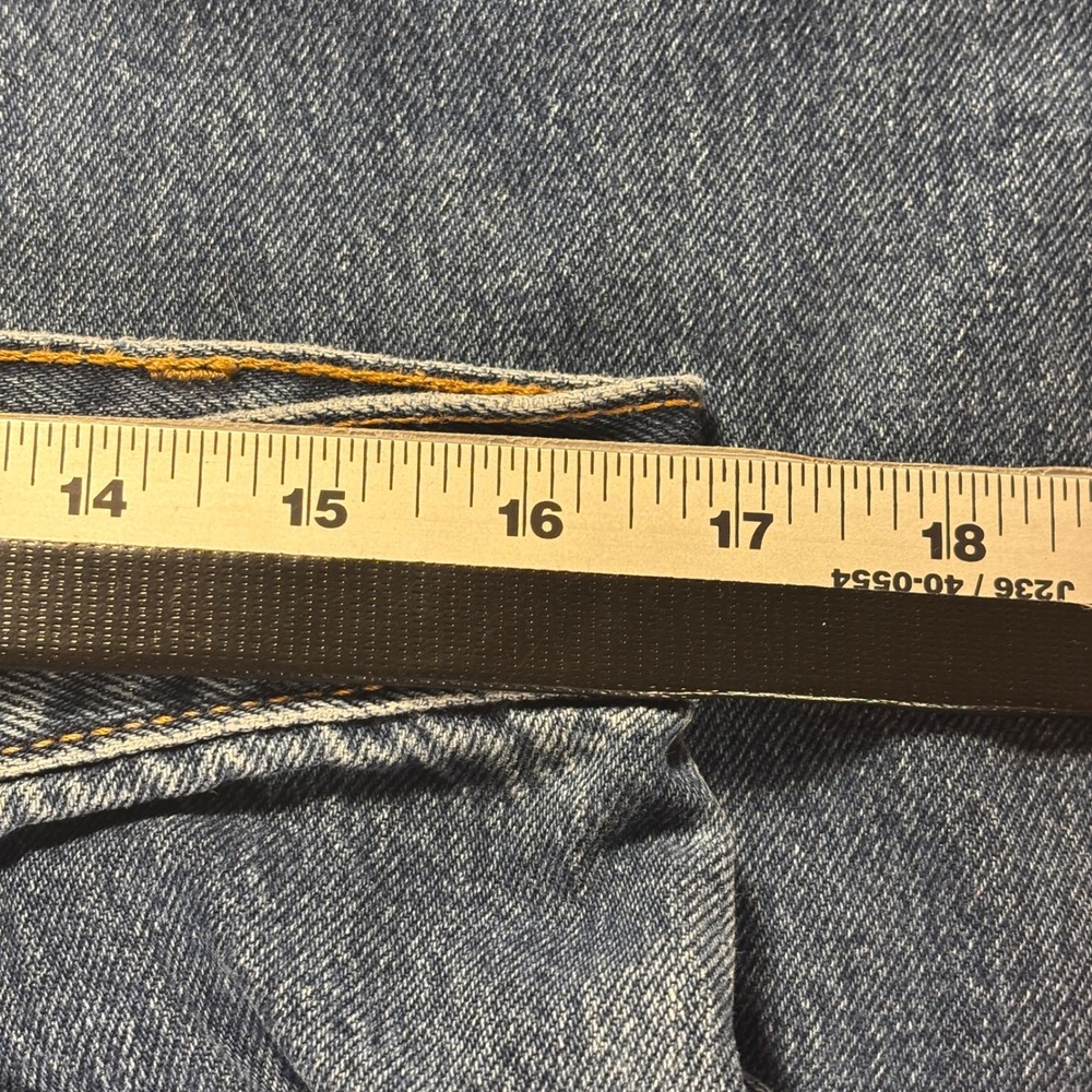 USA VTG Levis 505 Jeans Mens W34 L32 Regular Fit Straight Leg Blue Denim - Picture 6 of 12